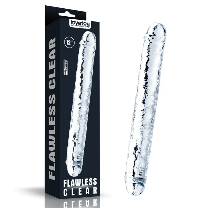 Love Toy Dildos Flawless Flexible Double Dildo Transparent 30 cm