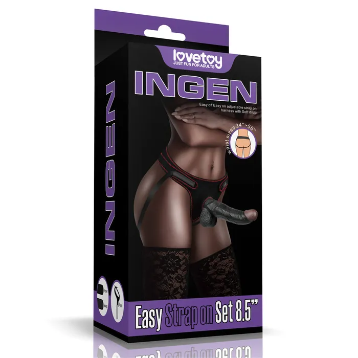 Love Toy Female Sex Toys Strapon Belt With Dildo Lovetoy Ingen Black