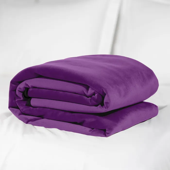 Male Sex Toys Fascinator Throw Aubrergine Microvelvet Regular Size Liberator