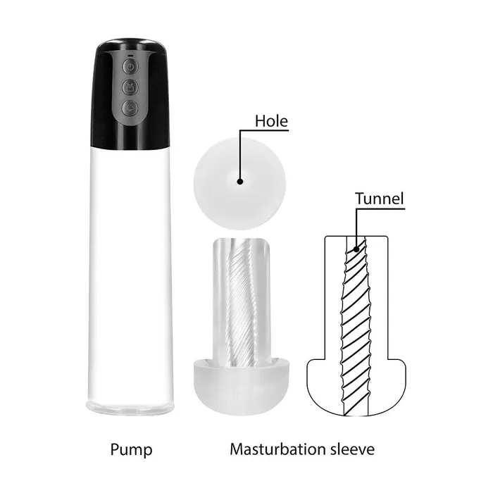 Male Sex Toys Pumped Automatic Cyber Pump Shots Toys