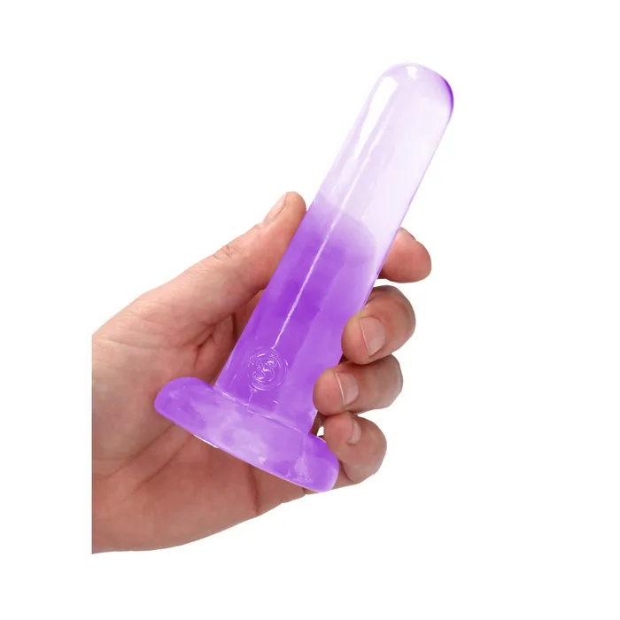 Real Rock Flexible Jelly Dildo 5 Purple Shots Toys Dildos