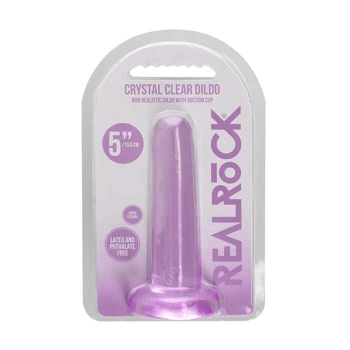 Real Rock Flexible Jelly Dildo 5 Purple Shots Toys Dildos