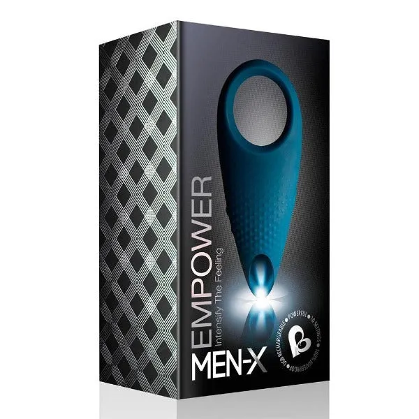 Rocks Off Ltd Male Sex Toys Rocks Off MenX Empower Cock Ring Dark Blue