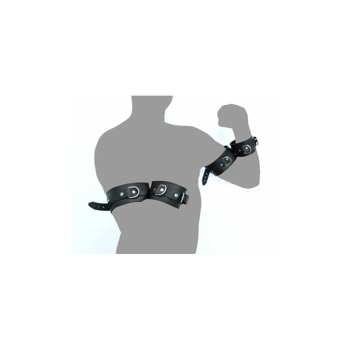 The Red Restraints The Red Arm To Forearm Leather Shackles The Red Restraints The Red Arm To Forearm Leather Shackles