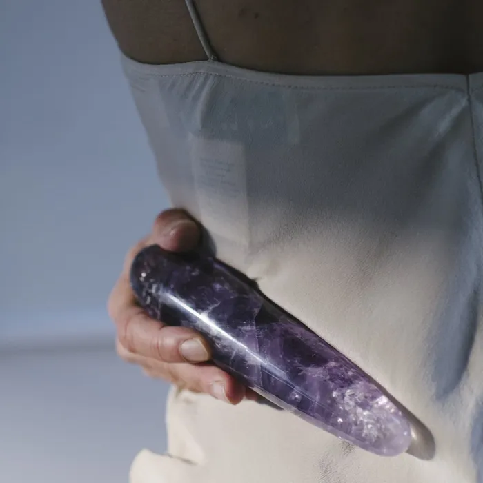 thearterotic Female Sex Toys AMETHYST CRYSTAL DILDO CLASSIC YONI WAND