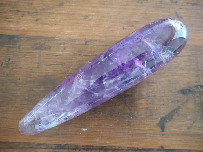 thearterotic Female Sex Toys AMETHYST CRYSTAL DILDO CLASSIC YONI WAND