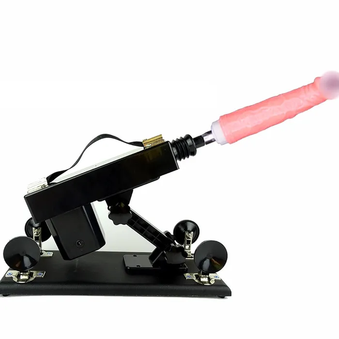 A6 Sex Machine Kit with Realistic Dildo and Extension Pole Black SexyPlay Female Sex Toys