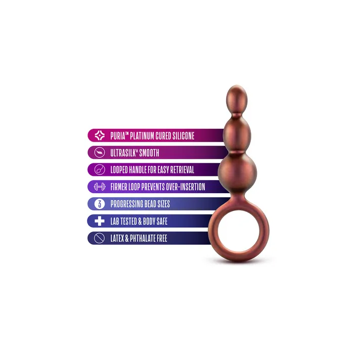Anal Adventures Matrix Beaded Loop Butt Plug Blush Novelties Anal