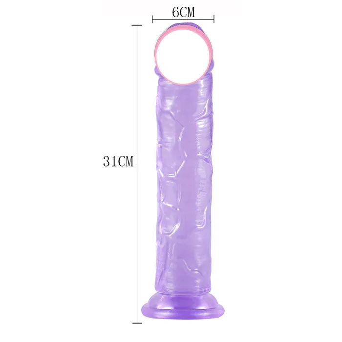 DAYU Dildos DY Crystal Jelly Realistic Dildo Purple 6 Size Optional