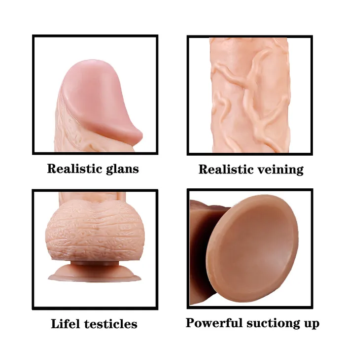 DY Female Sex Toys DY 1141 Titan Super Giant Realistic Dildo Flesh