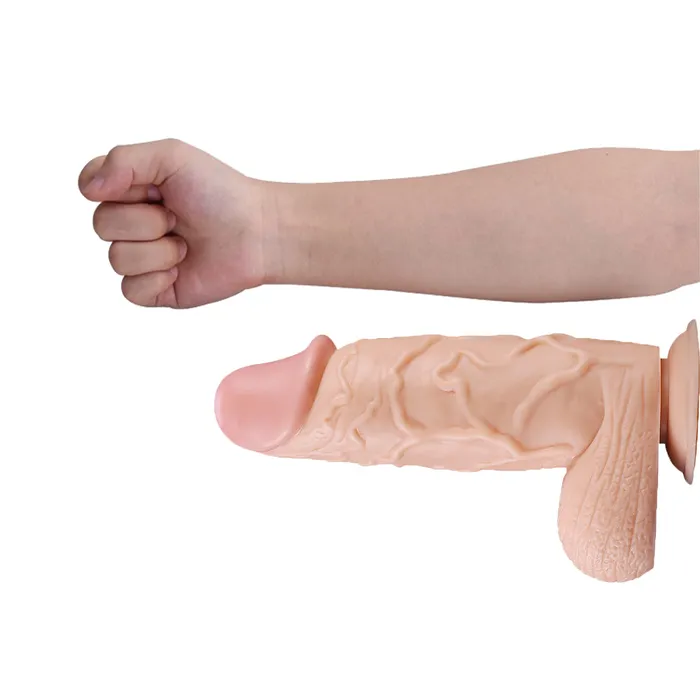DY Female Sex Toys DY 1141 Titan Super Giant Realistic Dildo Flesh
