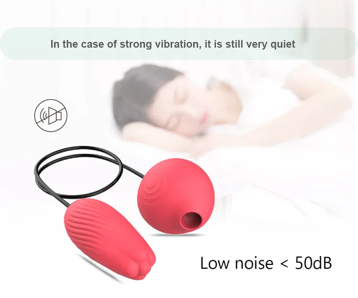 Female Sex Toys JRL DoubleEnded Rose Sucking Stimulator Bullet Egg Vibrator JRL