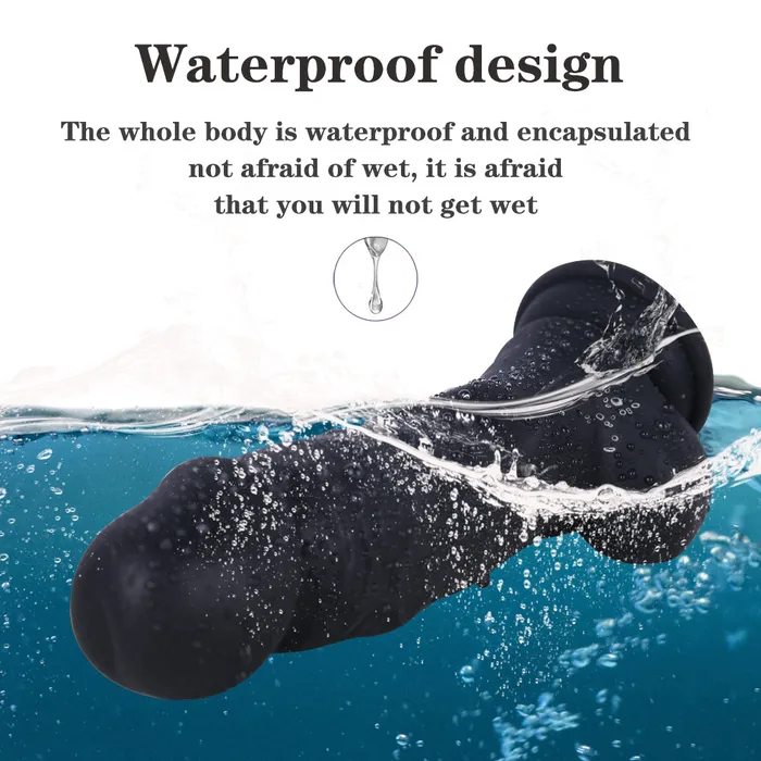 Female Sex Toys MD MD 748 Mustang Silicone Thick Realistic Dildo Black