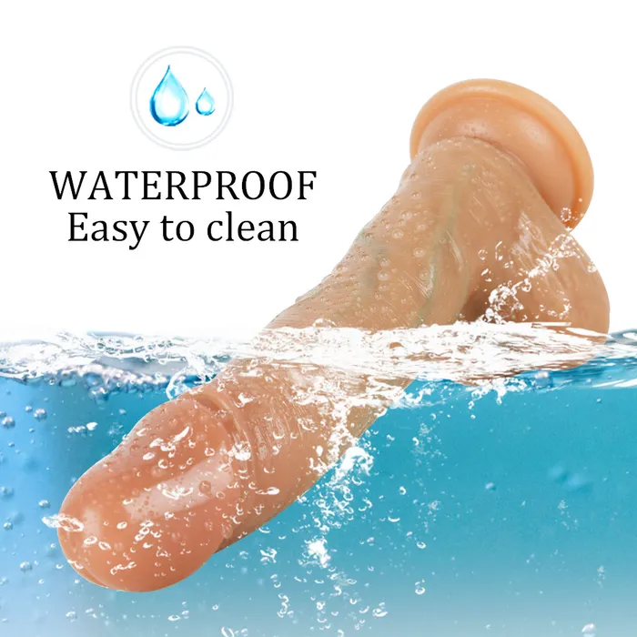 Female Sex Toys MD MD 807 Silicone Realistic Dildo with Suction Cup