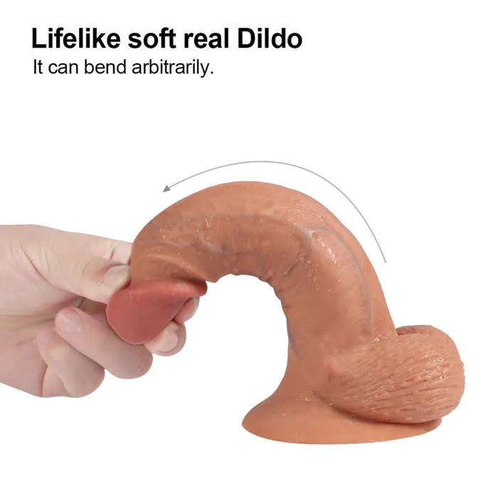 Female Sex Toys MD Tyler 19cm Silicone Realistic Dildo With Veined Skin MD