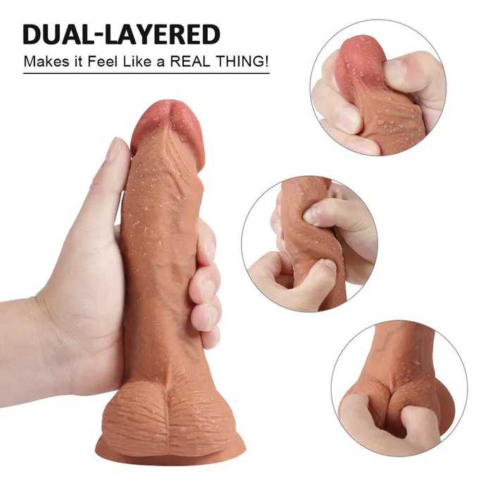 Female Sex Toys MD Tyler 19cm Silicone Realistic Dildo With Veined Skin MD