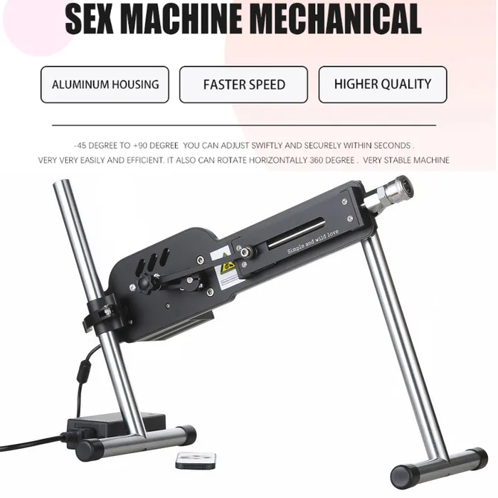 Female Sex Toys SexyPlay Giant Remote Control Sex Machine Kit with Realistic Dildo 30cm Extension Pole