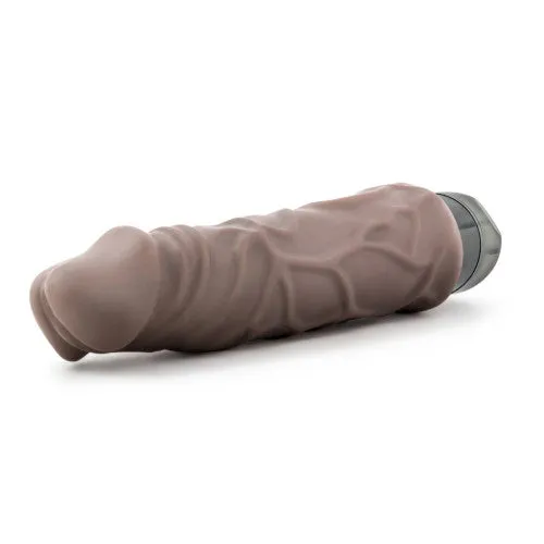 Female Sex Toys X5 Plus Hard On Vibrating 9inch Dildo Brown Blush Novelties