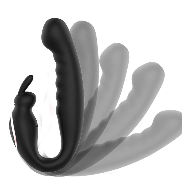 JRL Female Sex Toys JRL 2 in 1 Bendable Rabbit Vibrator