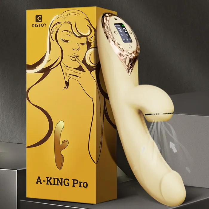 KISS TOY Female Sex Toys KISSTOY AKing Pro AutoHeating Suction Rabbit Vibrator Dildo