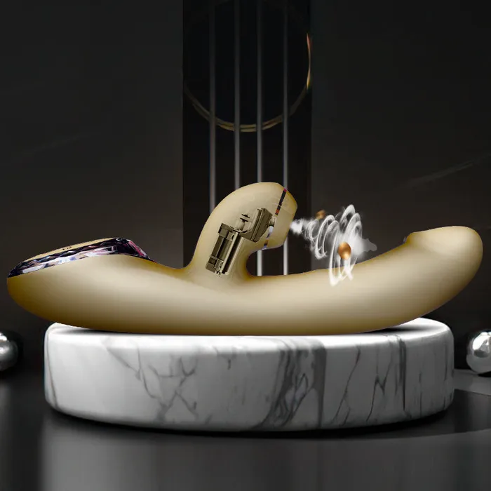 KISS TOY Female Sex Toys KISSTOY AKing Pro AutoHeating Suction Rabbit Vibrator Dildo