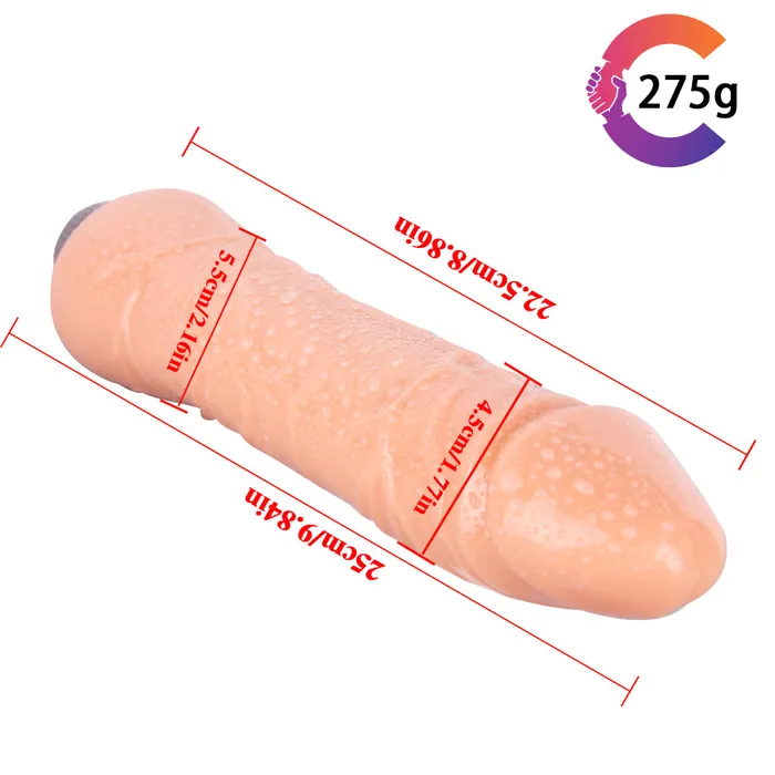 MD 984 Realistic Huge Dildo Vibrator Flesh MD Female Sex Toys