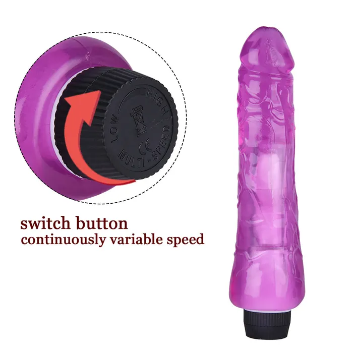 MD 984 Realistic Huge Dildo Vibrator Flesh MD Female Sex Toys