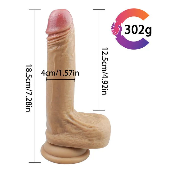 MD Female Sex Toys MD Breaking Silicone Realistic Dildo Brown