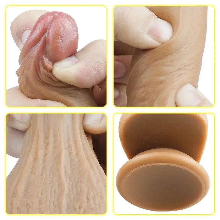 MD Female Sex Toys MD Breaking Silicone Realistic Dildo Brown