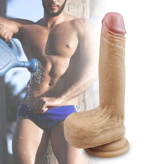 MD Female Sex Toys MD Breaking Silicone Realistic Dildo Brown
