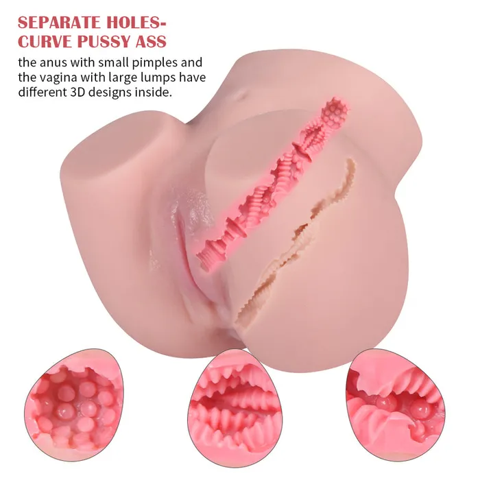 MD Male Sex Toys MD Connie Silicone Realistic Pussy Anal Doggie Male Masturbator Doll