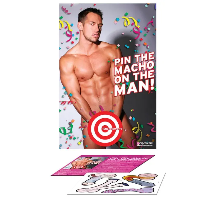 PipeDream Female Sex Toys Bachelorette Party Favors Pin The Macho On The Man PipeDream Female Sex Toys Bachelorette Party Favors Pin The Macho On The Man