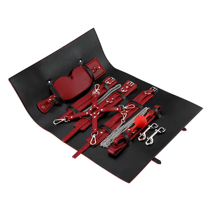 RYSC Couples RY BDSM Luxury Fetish Restraint Bondage Kit 6 Pcs Red with Bag