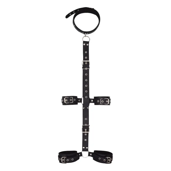 SexyPlay Couples BDSM Bondage Kit Collar with Handcuffs Ankle Cuffs Restraint Strap