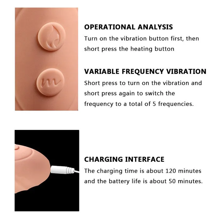 SexyPlay Female Sex Toys KATO Realistic Finger Dildo AutoHeating GSpot Vibrator
