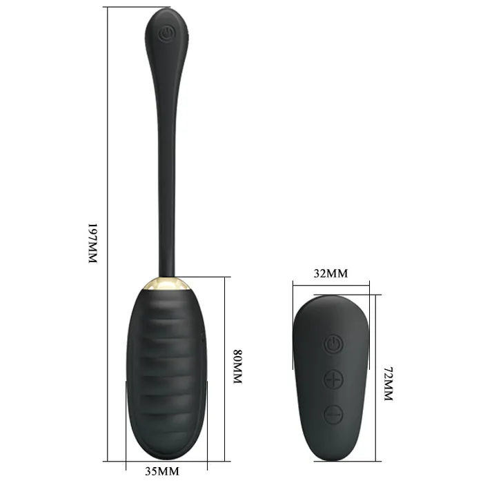Vibrators Pretty Love Pretty Love Royal Pleasure Remote Control Wearable Bullet Vibrator
