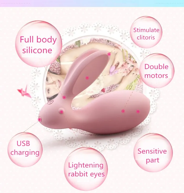 WOWYES 7C Remote Control Wearable Rabbit Vibrator WOWYES Female Sex Toys
